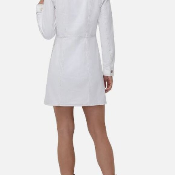 FRYE Denim Dress BONE Size Medium NWT - Picture 4 of 7